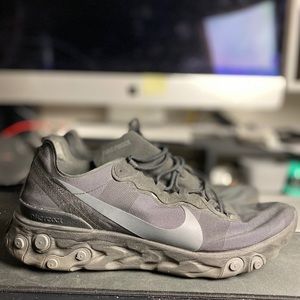 Nike Triple Black React Element 55 Size 13